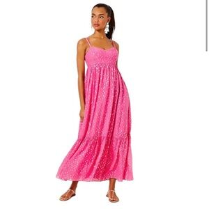 Lilly Pulitzer Heidi maxi dress in Aura pink - Size 4 NWT